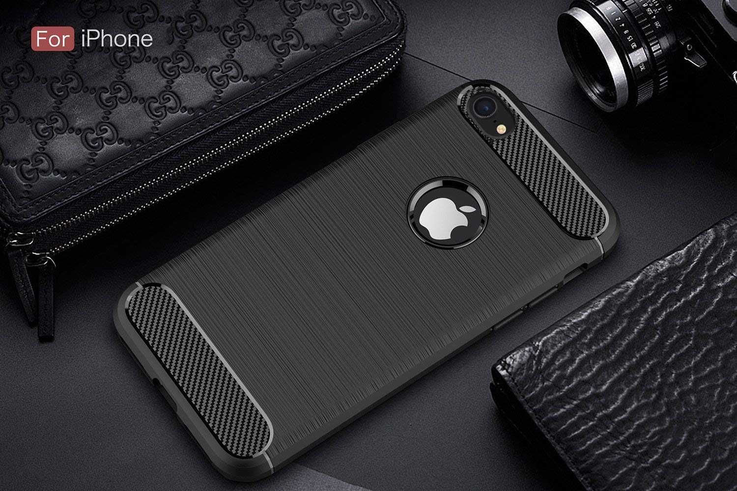 Shockproof Silicone Light Brushed Grip Case Protective Case Cover For Apple iPhone 7 (4.7\