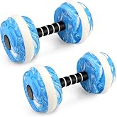 Jellydog Toy Aquatic Exercise Dumbbells, 2PCS Water Weights for Pool Exercise, Water Aerobics Equipment, High-Density EVA-Foam Pool Weights Dumbbells for Weight Loss, Pool Fitness, Water Exercise