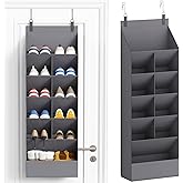 Lifewit Over the Door Shoe Organizers, 1 Pack Hanging Shoe Rack with 11 Pockets, 5 Layers Shoe Holder for Closet Door Storage