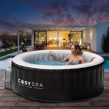 Cosyspa Inflatable Hot Tub Spa Outdoor Bubble Jacuzzi 2 6 Person Capacity Quick Heating New 2021 Model Hot Tub 4 Person Comfort Set Cover Amazon Co Uk Garden Outdoors