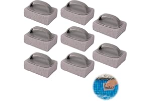 YUUCHORINGEE 8 Pcs Hand-Held Pool Pumice Stones,Pumice Stone for Pool Cleaning, Tiles,Block Swimming Grout & Concrete,Pools & Spa Tile Cleaning