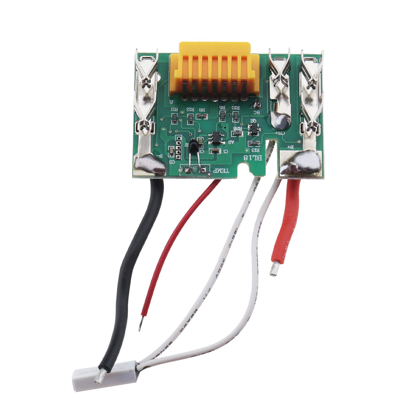 Create idea 18V Battery Chip PCB Board 18650 Battery Charging Protection Circuit Module Board Green Compatible with Makita BL1830 BL1840 BL1850 LXT400