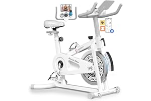 EYESUN Exercise Bikes for Home,Indoor Cycling Bike with Adjustable Friction,Brake Pad Resistance Silent Belt Drive,330lbs Weight Capacity &Upgraded Version Seat for Home Cardio&Weight Loss