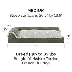Furhaven Pillow Dog Bed for Medium/Small Dogs