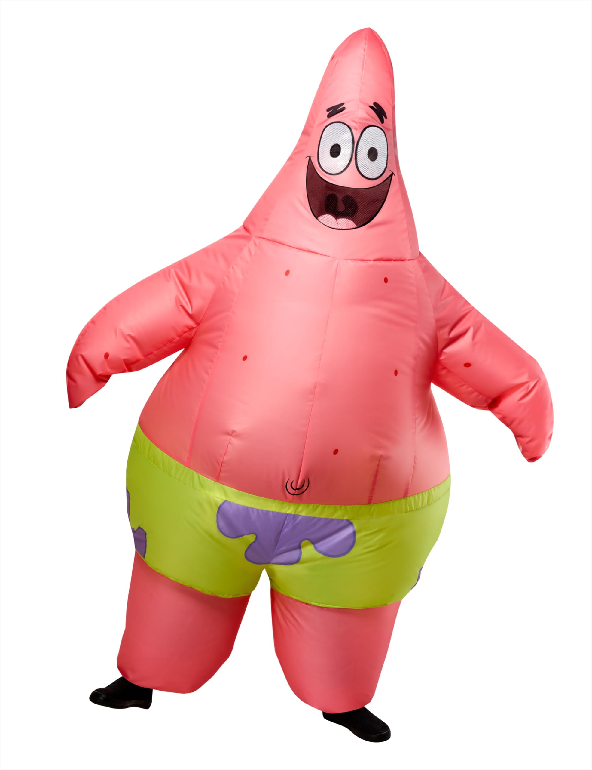 Photo 1 of Rubies SpongeBob SquarePants Patrick Star Cute Inflatable Costume With Built-In Fan for Kids, for Themed Parties and Halloween, One Size
