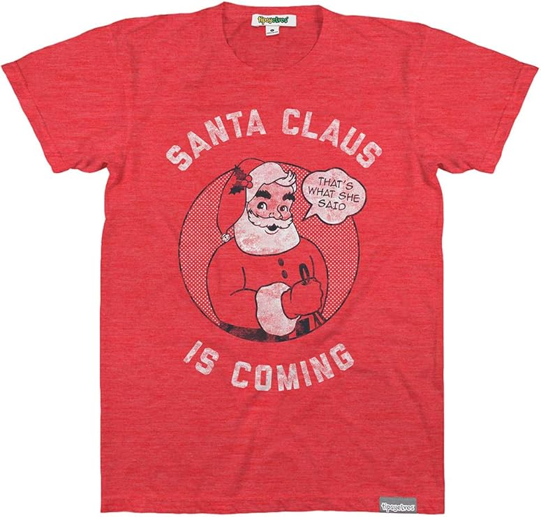 Tipsy Elves Men's Funny Christmas T Shirts Hilarious Xmas Shirts for