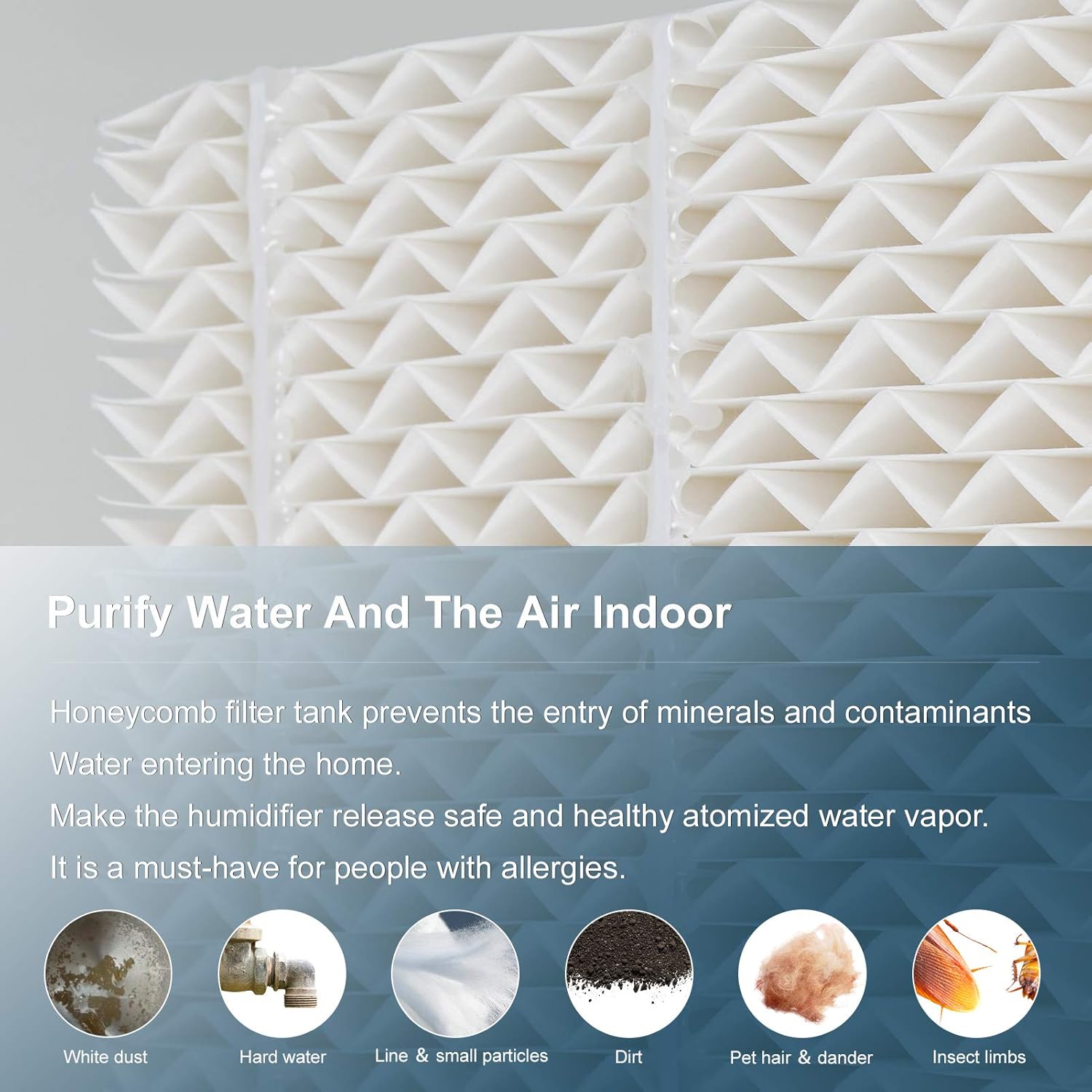 MYTWO Humidifier Wick Filter, Replacement for Essick Air 1043 Filter - Compatible with Models EP9 500 700 800, EP9R 500, Spacesaver 800 8000 Series Humidifiers -