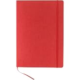 Fabriano Ecoqua Plus Stitch-Bound Notebook, 8.3" x 11.7", A4, Dotted, Red