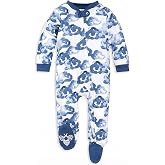 Burt's Bees Baby Sleep and Play PJs, 100% Organic Cotton One-Piece Zip Front Romper Jumpsuit Pajamas