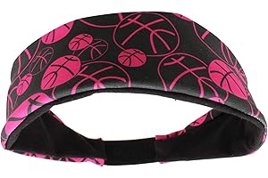 MadSportsStuff Crazy Girls Basketball Headband with Basketball Logos