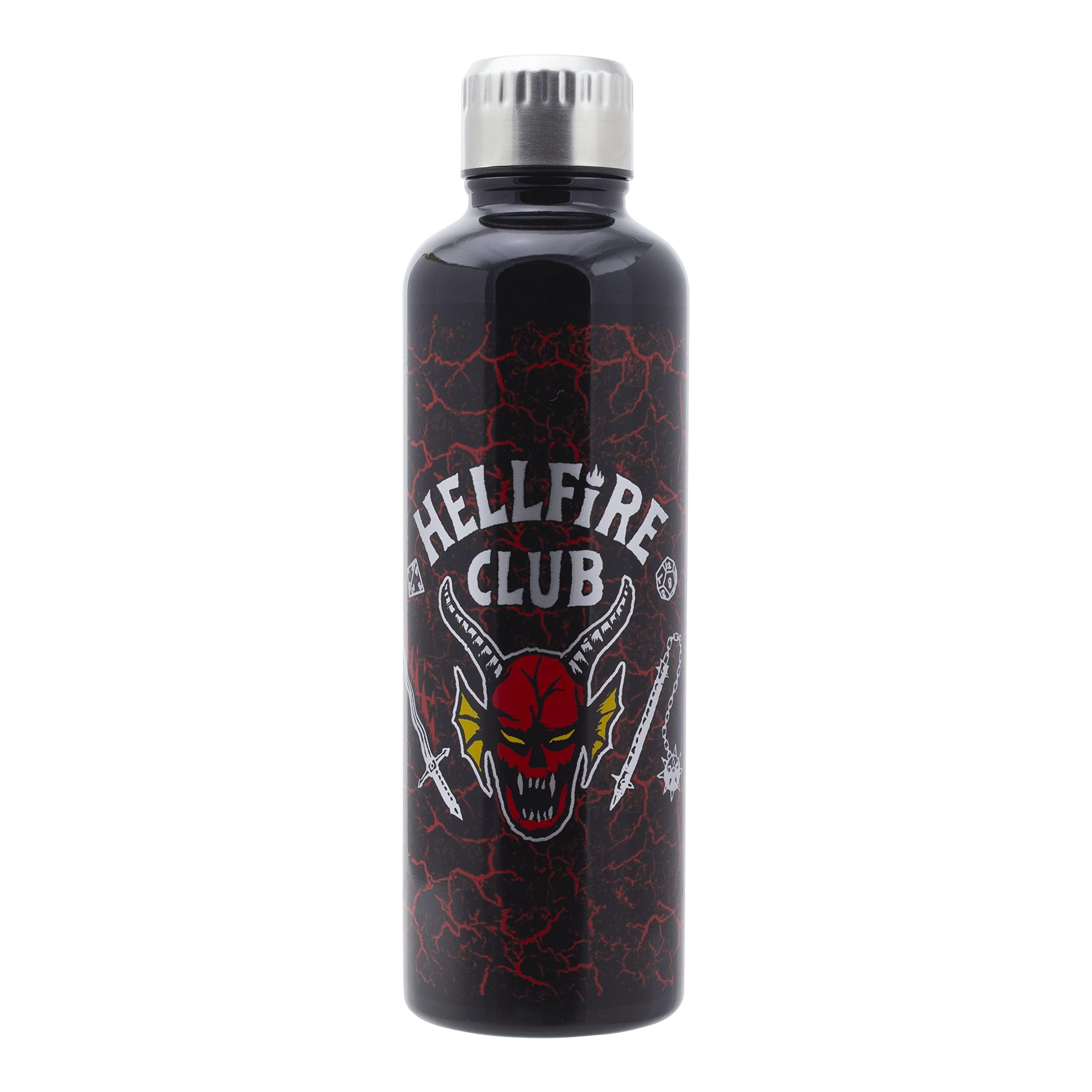 Stranger Things Hellfire Club Water Bottle - Officially Licensed Stainless Steel Drinkware Fans, 500ml | Paladone