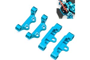 FRAIZOE RC Suspension Arms Seat Set for TT02 Upper & Lower Suspension Arm Mount for Tamiya 1/10 On-Road RC Car, Aluminum Alloy Arms Mounts Upgrade Kit for TT-02 Models, Front Rear TT02 Suspension Arm Mount