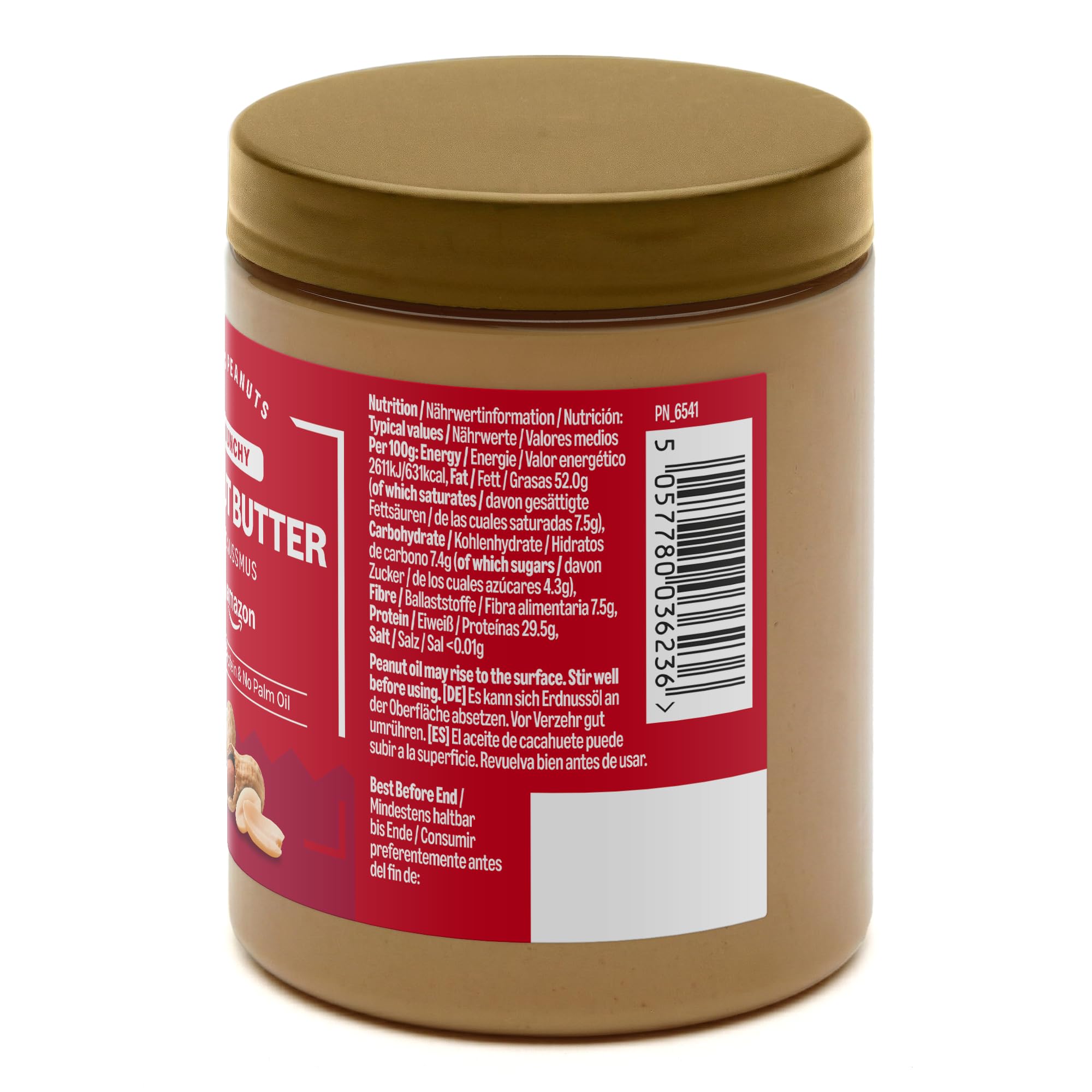 by Amazon Erdnussmus Crunchy, 340g 2