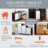 Vobulafy Furniture Straps 12 Packs Anti Tip Wall Anchors for Cabinets view 6