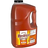 Frank's RedHot Original Buffalo Wings Sauce, 1 gal - 1 Gallon Bulk Container of Buffalo Hot Sauce with a Bold, Spicy Flavor Perfect for Wings, Dressings, Dips and More