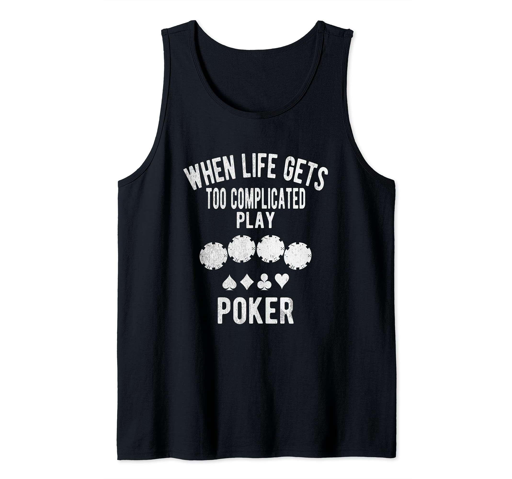 Unique Funny Poker Themed Tank Top
