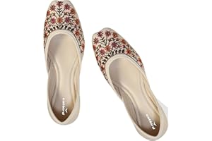 CatBird Designer Emboidery with Stone Work Women's Ethnic, Punjabi jutis