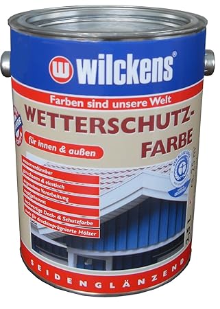 Wilckens Wetterschutzfarbe, RAL 9010 reinweiß, 2,5 Liter 11191000080