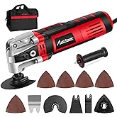 AVID POWER Oscillating Tool, 3.5-Amp Oscillating Multi Tool with 4.5° Oscillation Angle, 6 Variable Speeds and 13pcs Saw Acce
