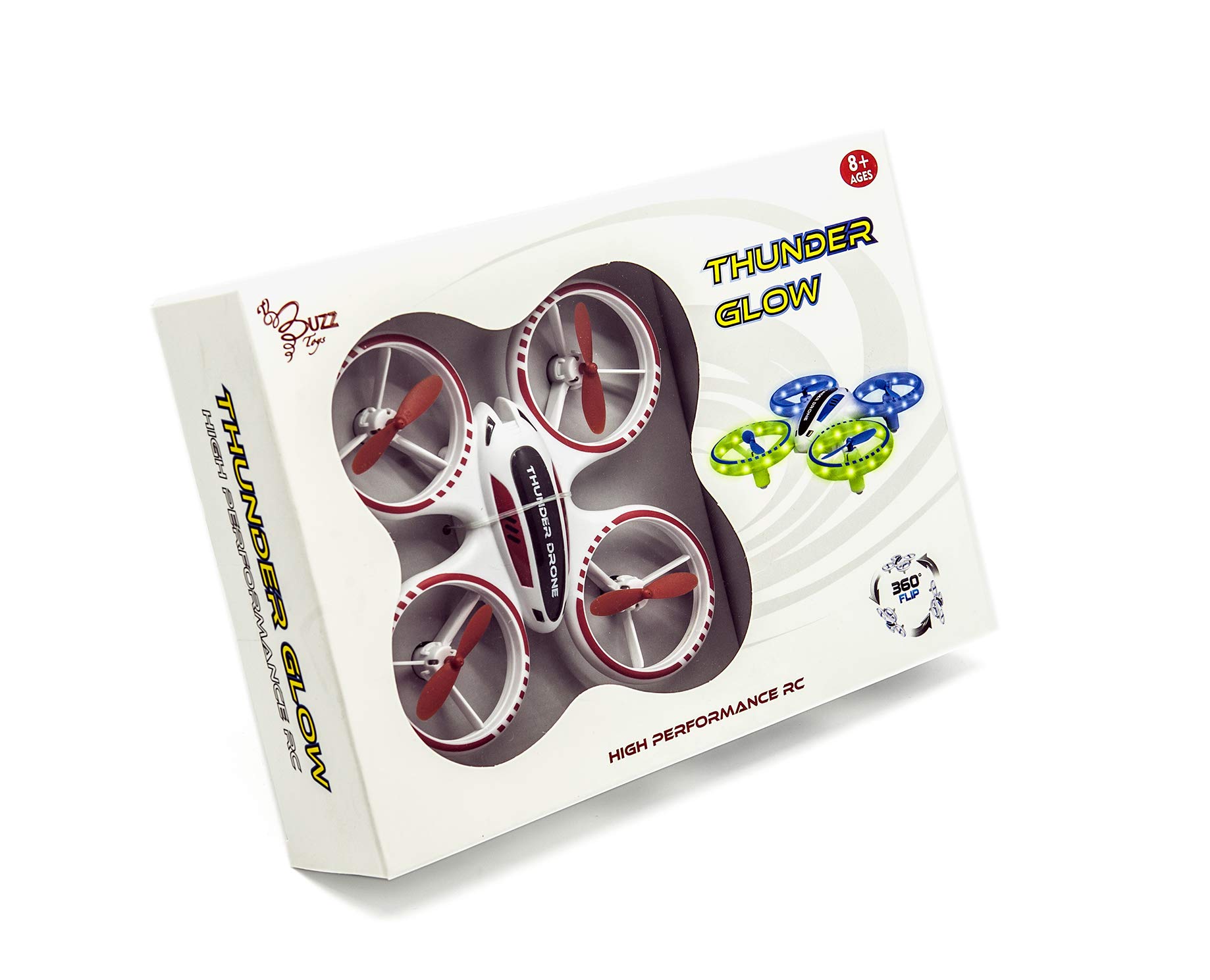 Thunder Glow Drone – High-Performance RC Drone with LED Lights, 360° Flip Stunts, Durable Design, Remote Control Quadcopter for Kids Ages 8+