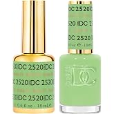 DND DC Gel Nail Polish Duo, Free Spirit Collection, 0.6 Fl Oz Each | Matching UV/LED Gel Polish &amp; Air Dry Lacquer Set, Chip-Free Long Lasting Free Spirit Nail Color, Easy Soak Off Removal