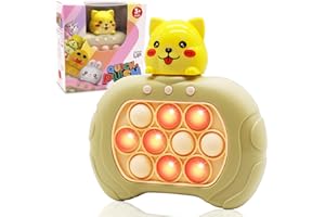 JOINBO Fast-Push-Bubble-Game-Animal for Kids & Adults [Dog Pop Fidget Quick Push Game] [Light up Puzzle Speed Push Game] [Handheld Fidget Game Toy] Gift for Boys & Girls Age 3-12