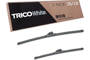 TRICO White 26" + 18" Extreme Weather Premium Winter Automotive Replacement Windshield Wiper Blades (Set of 2), Passenger and Driver Side All-Weather Beam Wiper Blades for Select Vehicle Models