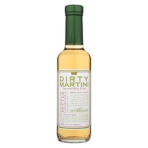 Stirrings All Natural Dirty Martini Cocktail Mixer - 12 ounce bottle | Pack of (1)