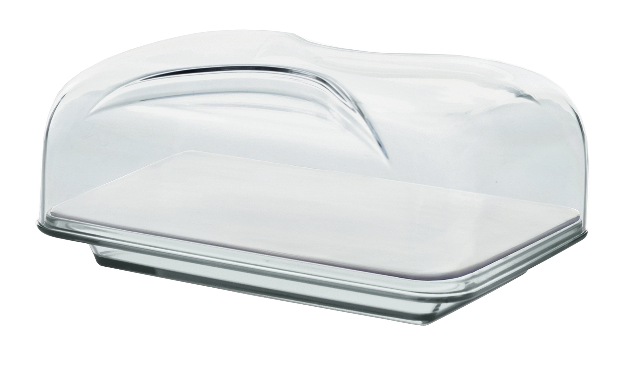 Guzzini - Gocce, Rectangular Cheese Dish Set - Transparent, 25,5 x 18 x h11,5 cm - 27010065