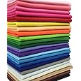24pcs Thick 1.4mm Soft Felt Fabric Sheet Assorted Color Felt Pack DIY Craft Sewing Squares Nonwoven Patchwork (20 * 30cm)