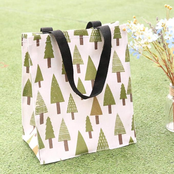 3Pctote Bag Shopping Bag Bolsa De Lona Mano Llevar Plegable Portátil