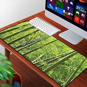 Alfombrilla Raton Grande Gaming Mouse Pad,Conjunto de bambú, exótico