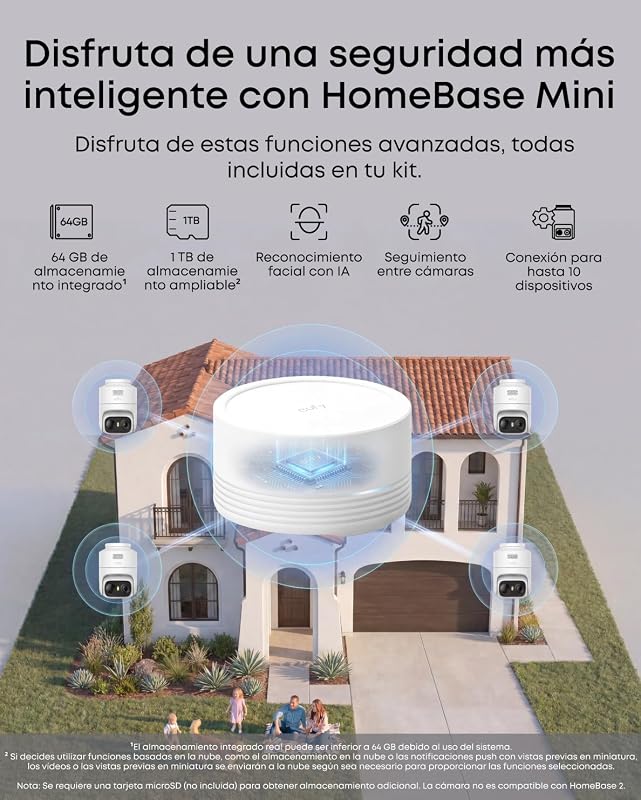 eufy by Anker eufyCam C37 Cámara Vigilancia WiFi Exterior 2K Solar