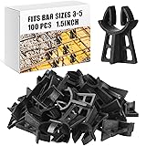 Hoolerry 100 Pcs Snap Rebar Chairs Plastic Heavy