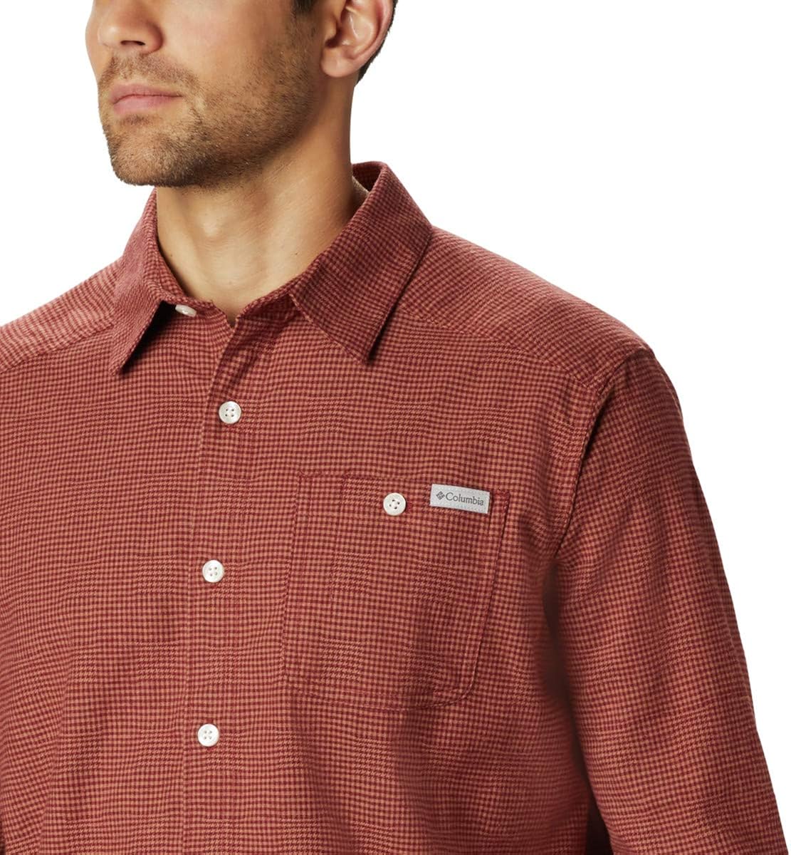 Columbia Men's Cornell Woods Flannel Long Sleeve Shirt: Clothing