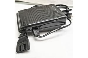 HONEYSEW Foot Control Pedal and Power Cord for Singer Sewing Machine (359102-001)