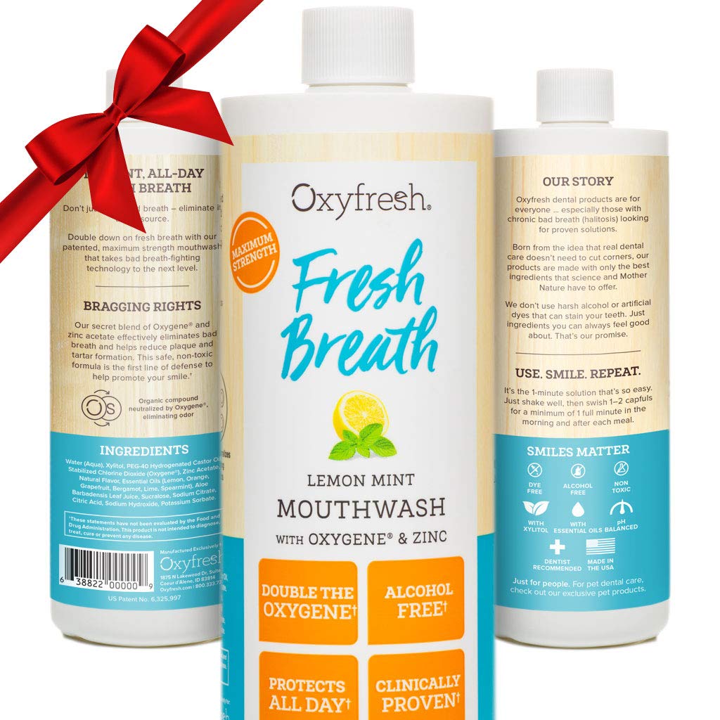 Buy Premium Oxyfresh Lemon Mint Fresh Breath Mouthwash Oral Rinse for