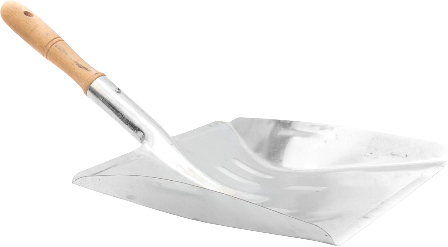Lantelme Dustpan Set with Hand Brush Wood Dustpan Metal Robust Shovel