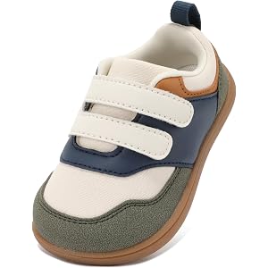 WIDE TOE BOX Toddler Boys Girls Shoes Barefoot Wide Width Walking Sneakers | Zero Drop, Lightweight, Comfortable, Hook and Lo