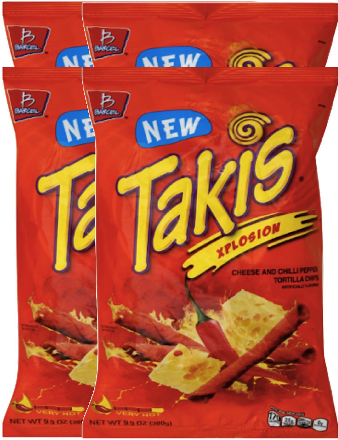 Barcel Takis Xplosion Cheese & Chilli Pepper Tortilla Chips