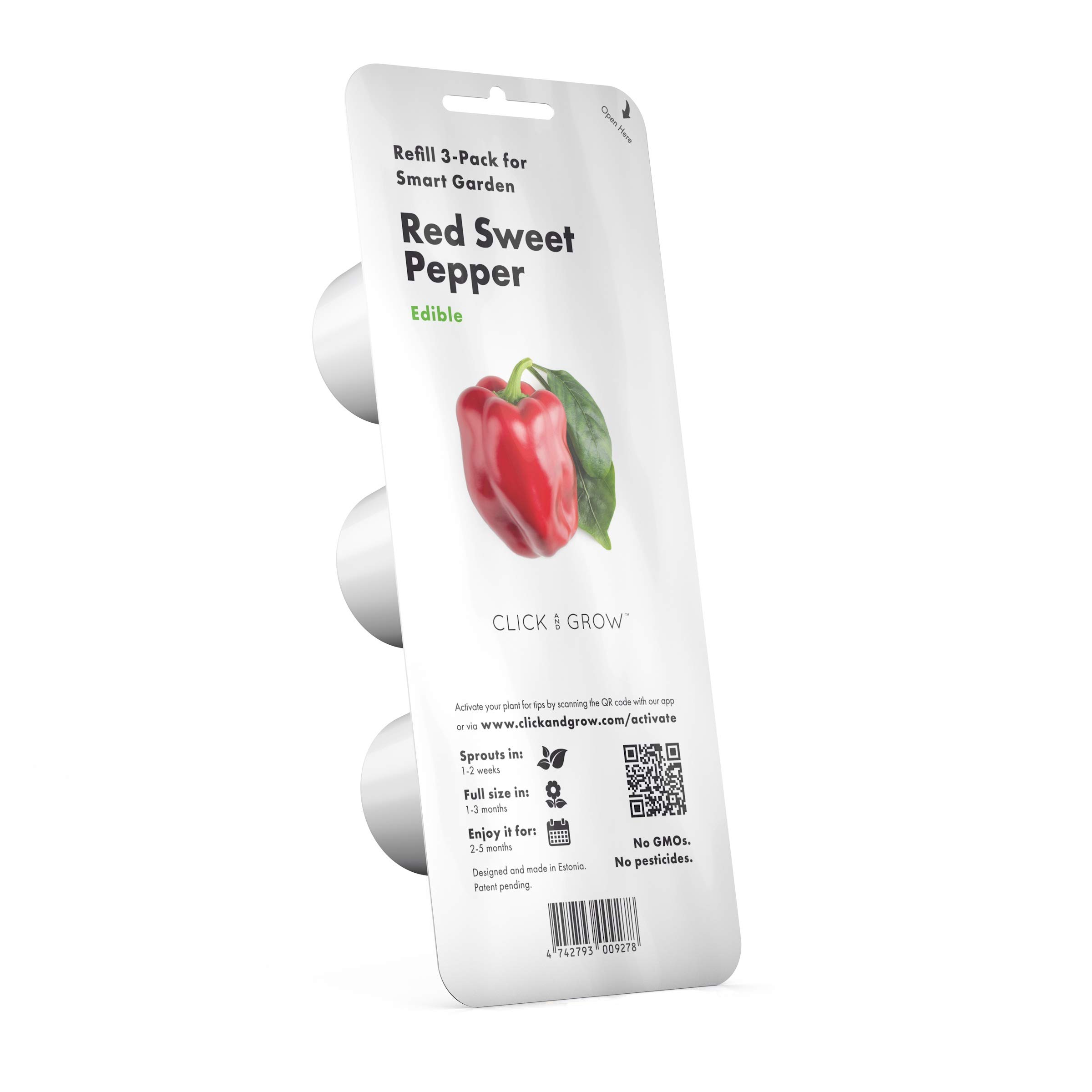 Click and Grow Smart Garden Red Sweet Pepper Plant Pods, 3-pack