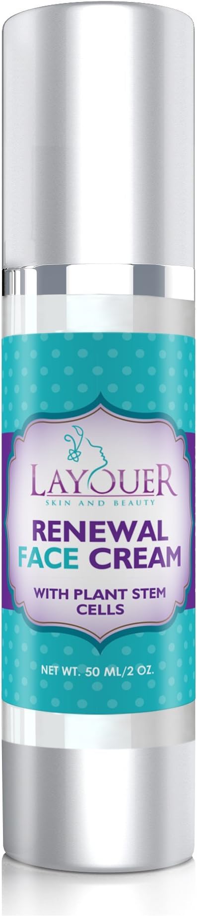 Breakthrough Renewal Retinol Face Cream with Plant Stems Cells - 2 Oz Topical Retinoid Cream Jam-packed with Ingredients for a Glowy, Youthful, Line Free Skin.