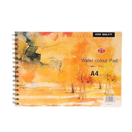Amazoncom Milue A4 Watercolor Paper Art Artist Sketchbook