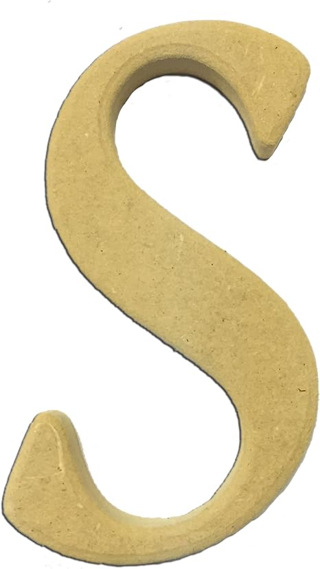 Amazon Com 22 Wood Script Cursive Capital Letter S Unfinished