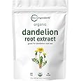 Organic Dandelion Root Tea Powder, 8oz | Up to 220 Servings | Pure Dark Roasted Dandelion Root Supplement for Tea | Herbal Extract for Digestion & Immune Support | Caffeine Free, Non-GMO
