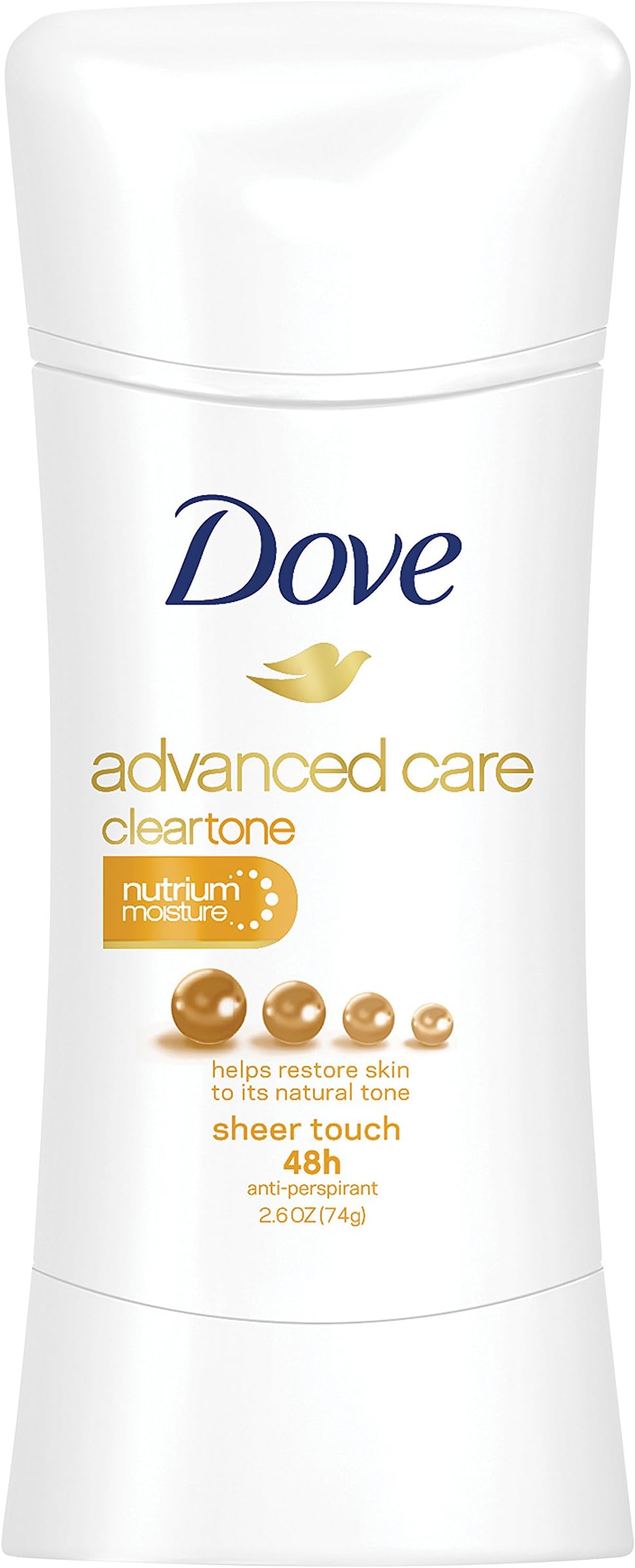 Dove Advanced Care Antiperspirant, ClearTone Sheer Touch, 2.6 oz