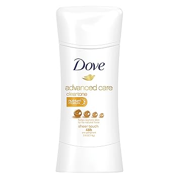 Dove Advanced Care Anti-Perspirant Deodorant, Clear Tone Sheer Touch 2.6 oz