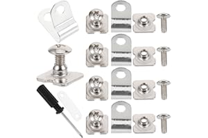 HYTROVE Hockey Helmet Repair Kit with Screw Nuts and Rubber Gasket, Stainless Steel Sturdy Hardware