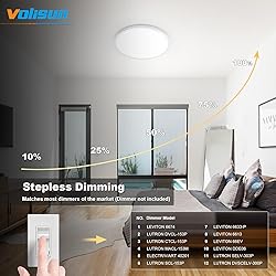 VOLISUN 12 inch 5 CCT LED Flush Mount Ceiling
