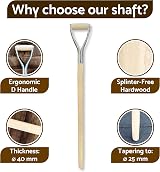 SolaDirect D Type Handle 100 cm Beechwood Shaft 40 to 25 mm UK Tools view 5